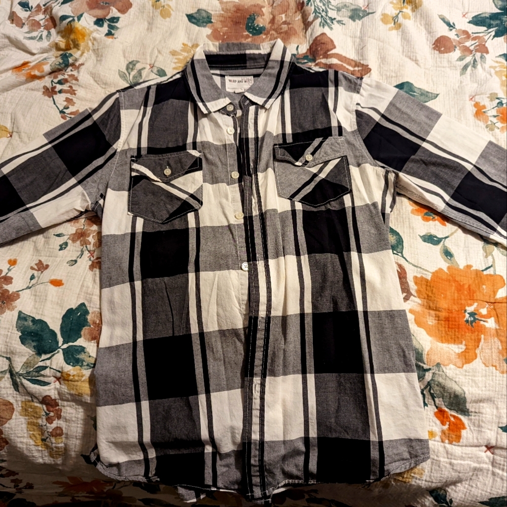 Black and White plaid shirt